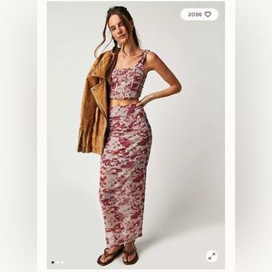 Free people galaxy corset set small